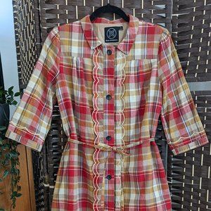 Dear Creatures 'Blossom' Dress in Plaid (S) RARE